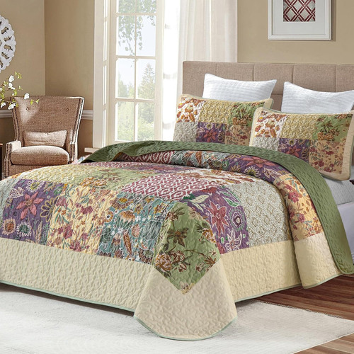 Patchwork quilt set king size - quilt,