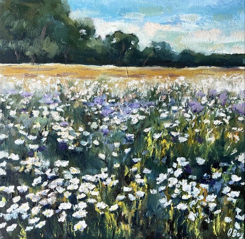 Wildflower painting original - wildflower,