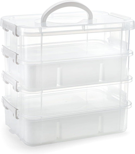 Tier clear storage - 4-tier,