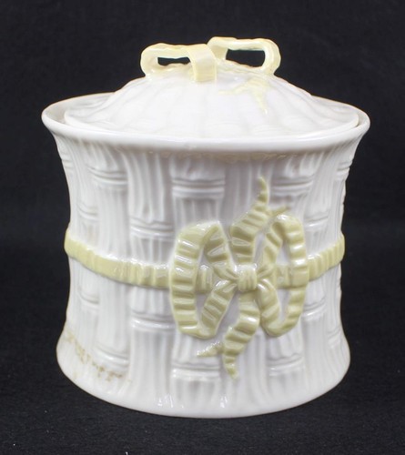 Belleek pottery ribbon biscuit - pottery,
