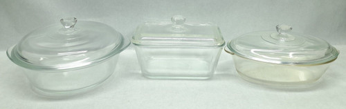 Glasbake lids lot 1 - pc,