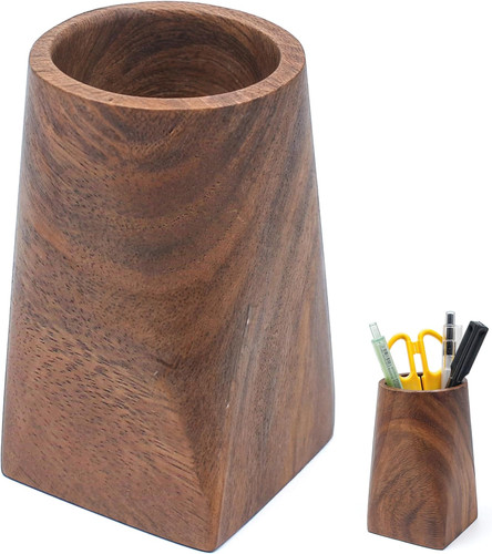Wood pen holder for - pen,