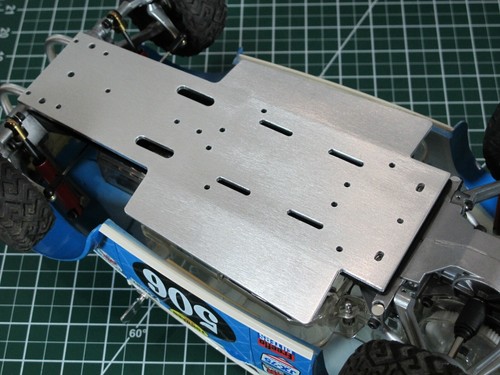Aluminum bottom chassis plate - aluminum,