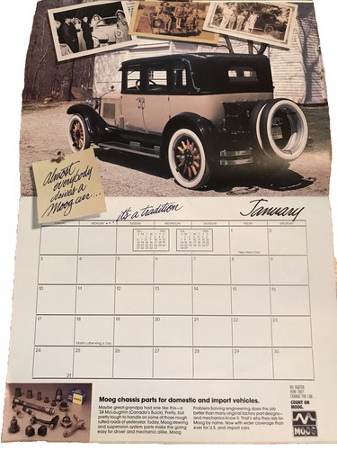 1988 moog auto calendar - moog,