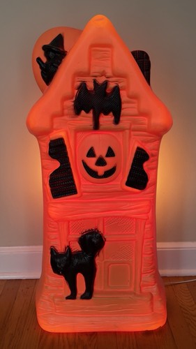 Vtg halloween haunted - 32”,