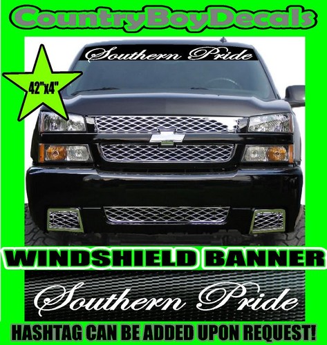 Southern pride windshield - pride, brow