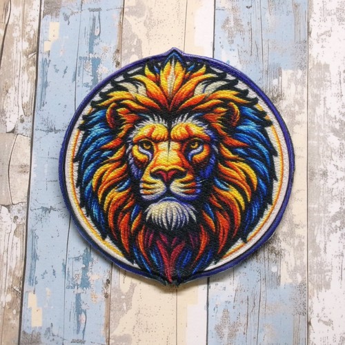 Roaring lion patch iron - lion,