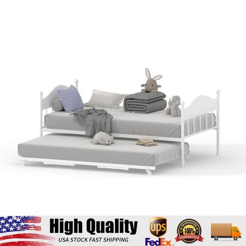 Twin metal daybed with pop - metal,