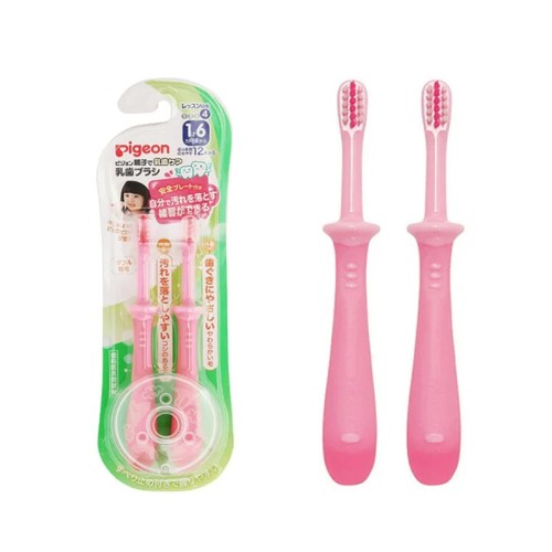 Pigeon baby toothbrush lesson - baby,