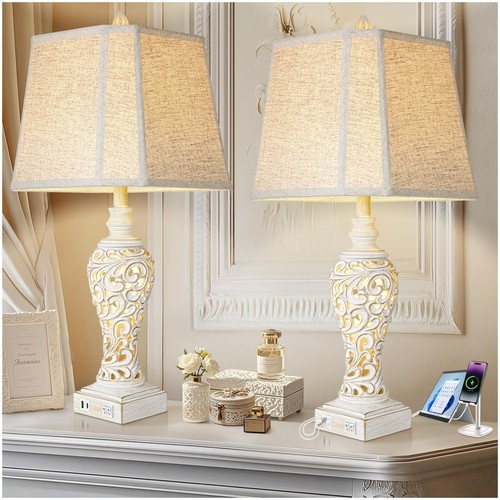 Vintage table lamps set 2 - lamps, of