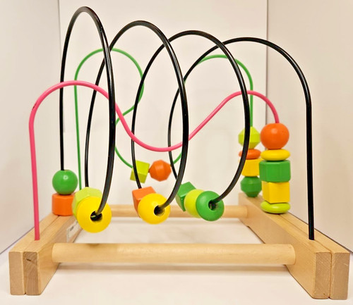 Ikea wooden colorful bead - wooden, maze