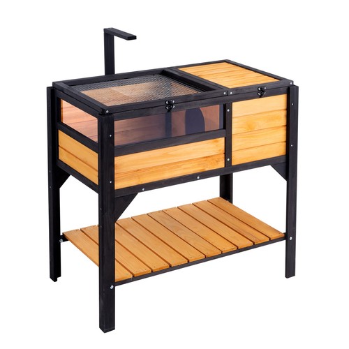 Wooden tortoise house - wooden,