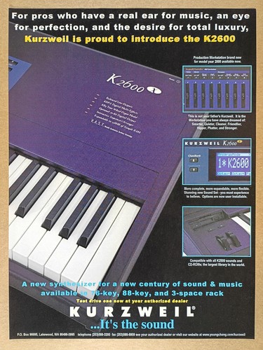 1999 kurzweil k2600 - kurzweil,