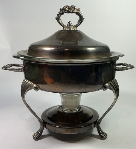 Vintage silverplate chafing - vintage,