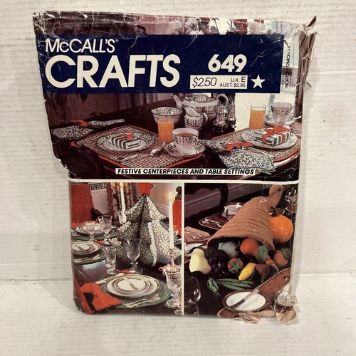 Mccalls 649 crafts - 649,