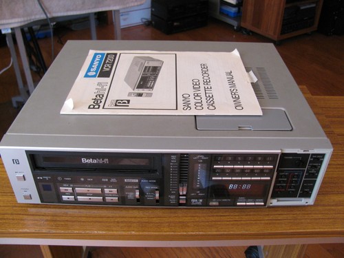 Sanyo vcr7200 beta betamax - sanyo,