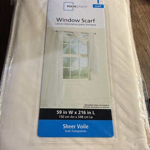 Mainstays 59x216 sheer - mainstays, 59x216”