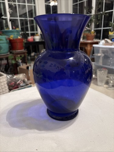 Cobalt blue vases vintage - blue,