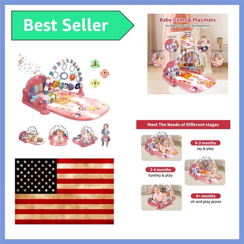 Baby gym play - play, piano