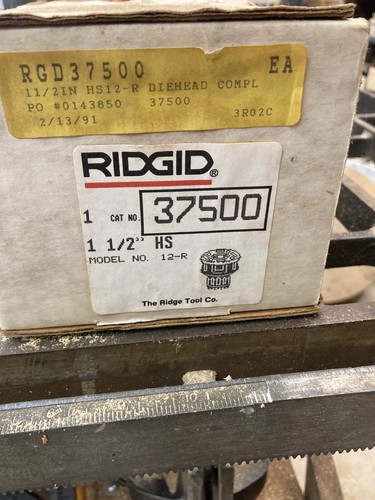 Ridgid pipe threading - ridgid, 1-1/2"