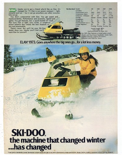 1973 bombardier ski doo - bombardier,
