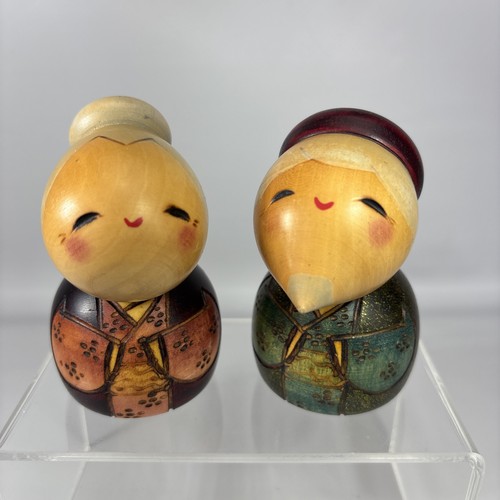 Vintage japanese kokeshi doll - kokeshi,