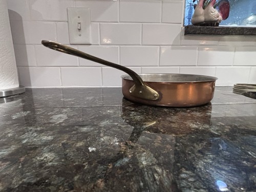 Vintage french copper pan - french,