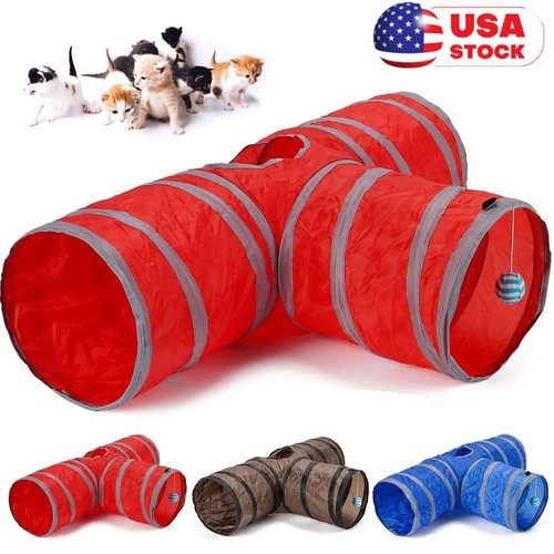 Collapsible pet cat tunnel - collapsible,