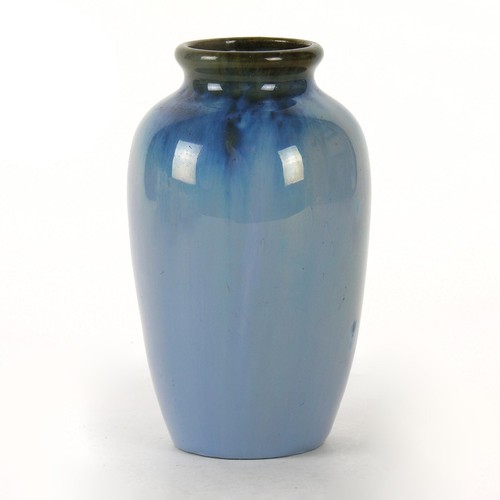 Fulper pottery vase blue - vase,