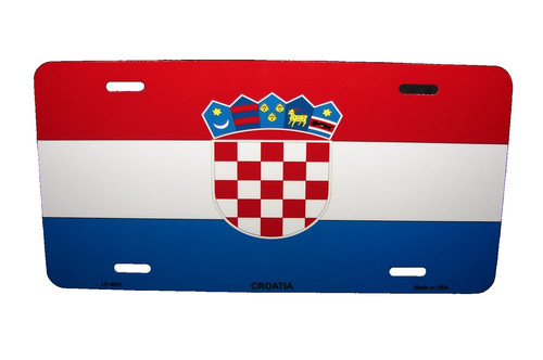 Croatia croatian flag metal - croatian,
