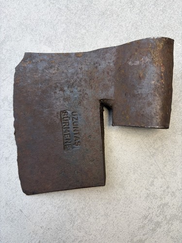 Antique stamped hand - hand, forged