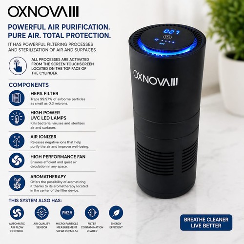 Oxnova portable air purifier - oxnova,