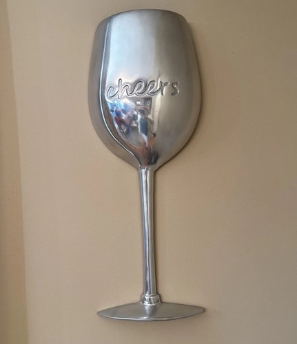Giant wine glass wall decor - glass,