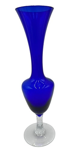Vtg bud vase cobalt - ,