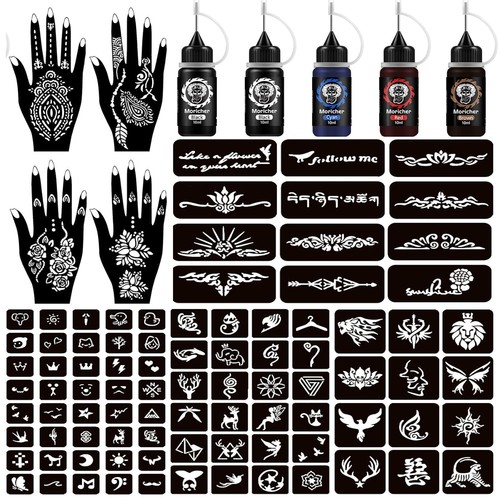 Henna tattoo kit temporary - tattoo, 5