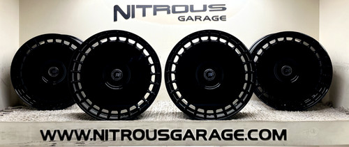 Gloss black concave stagger - 22,