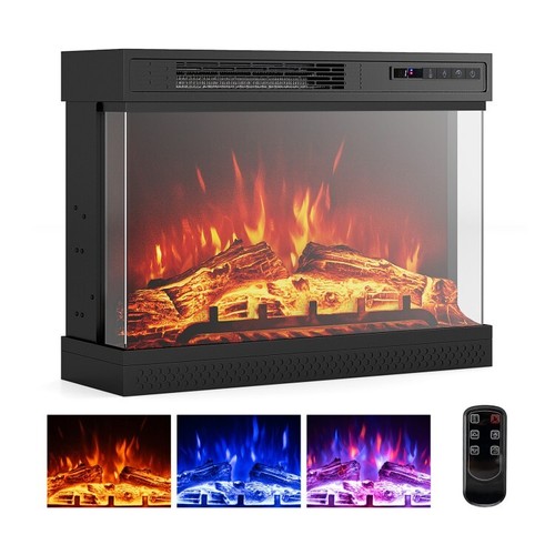 Electric fireplace 3 sided - electric,