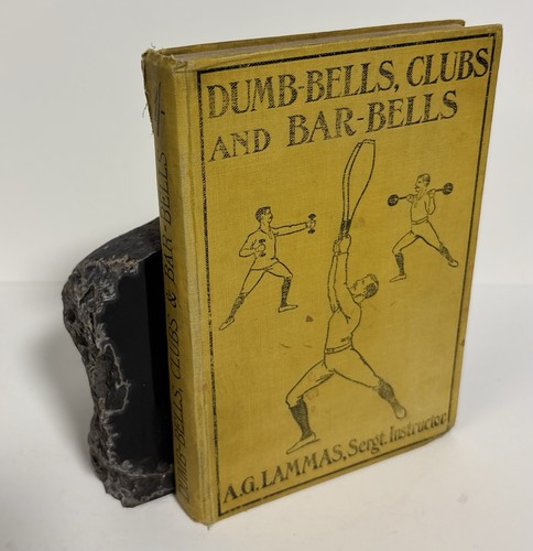 Scarce antique dumbbells clubs - antique,