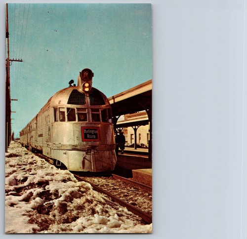 Burlington zephyr postcard - burlington,