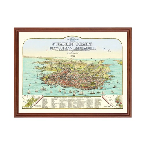 Old map san francisco - of, ca