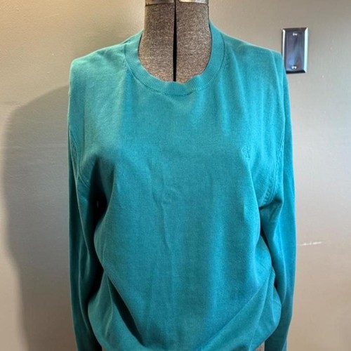 Calvin klein teal crewneck - calvin,