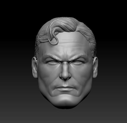 Alex ross superman custom - superman, head