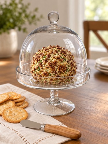 Clear glass pedestal - glass, cake