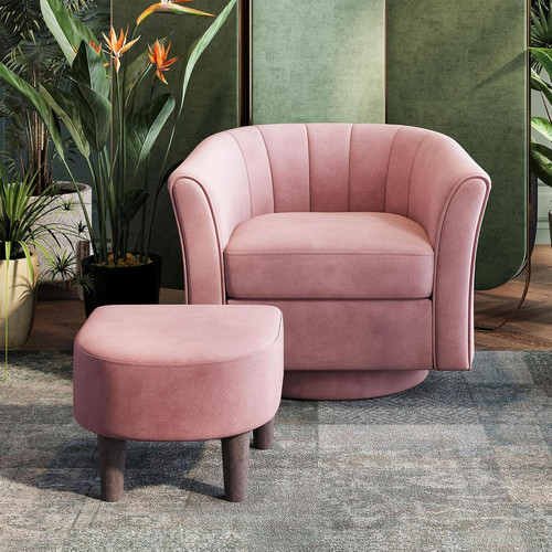Swivel accent chair ottoman - swivel,