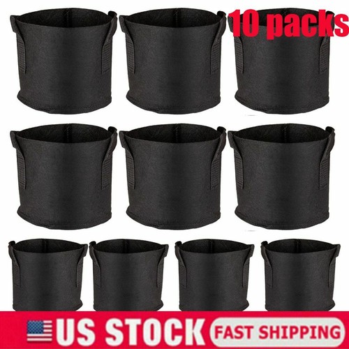 10x grow bags plant - bags, fabric