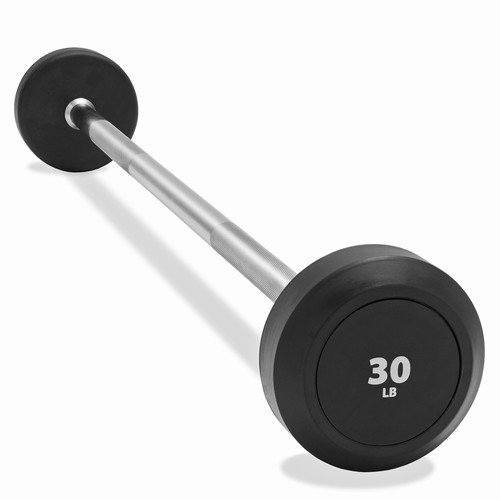 Rubber fixed barbell - rubber, barbell,