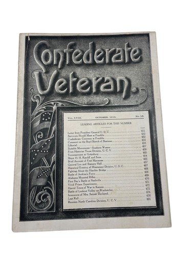 Confederate veteran vol xviii - veteran,