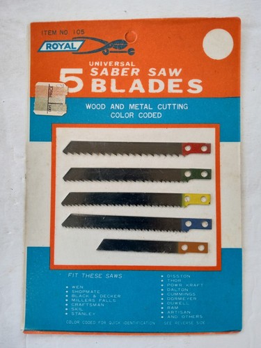 Royal saber saw blades 105 - saw,