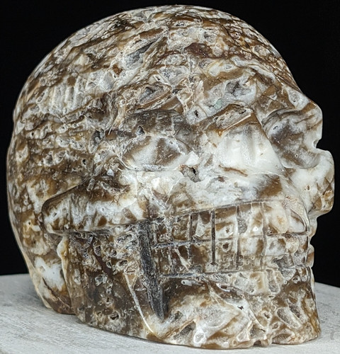 Sphalerite skull carving - skull,