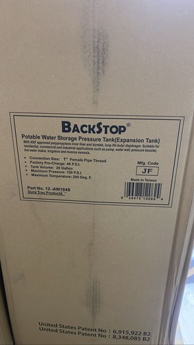 Backstop gallon potable - gallon,